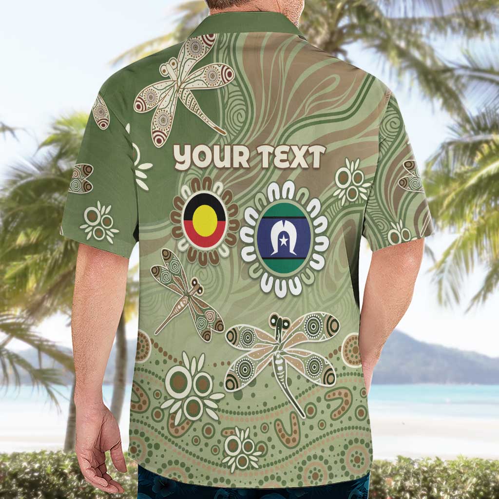 Personalised NAIDOC Week 2026 Hawaiian Shirt Dragonfly Australian Aboriginal Art