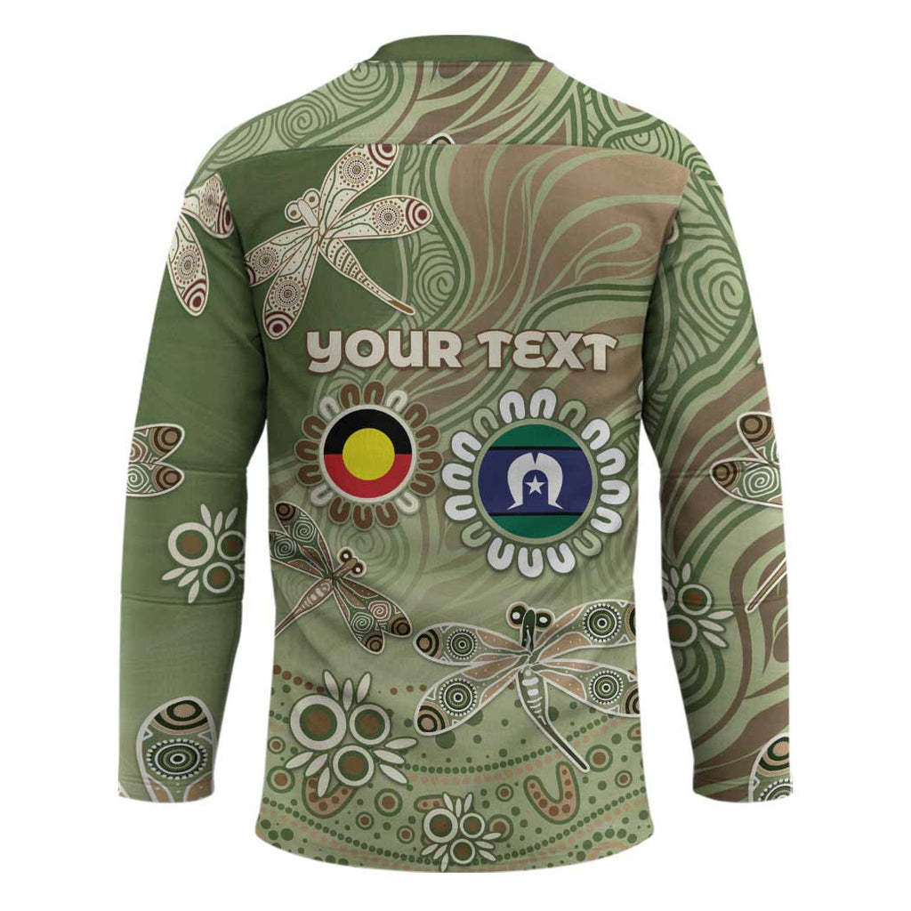 Personalised NAIDOC Week 2026 Hockey Jersey Dragonfly Australian Aboriginal Art