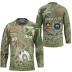 Personalised NAIDOC Week 2026 Hockey Jersey Dragonfly Australian Aboriginal Art