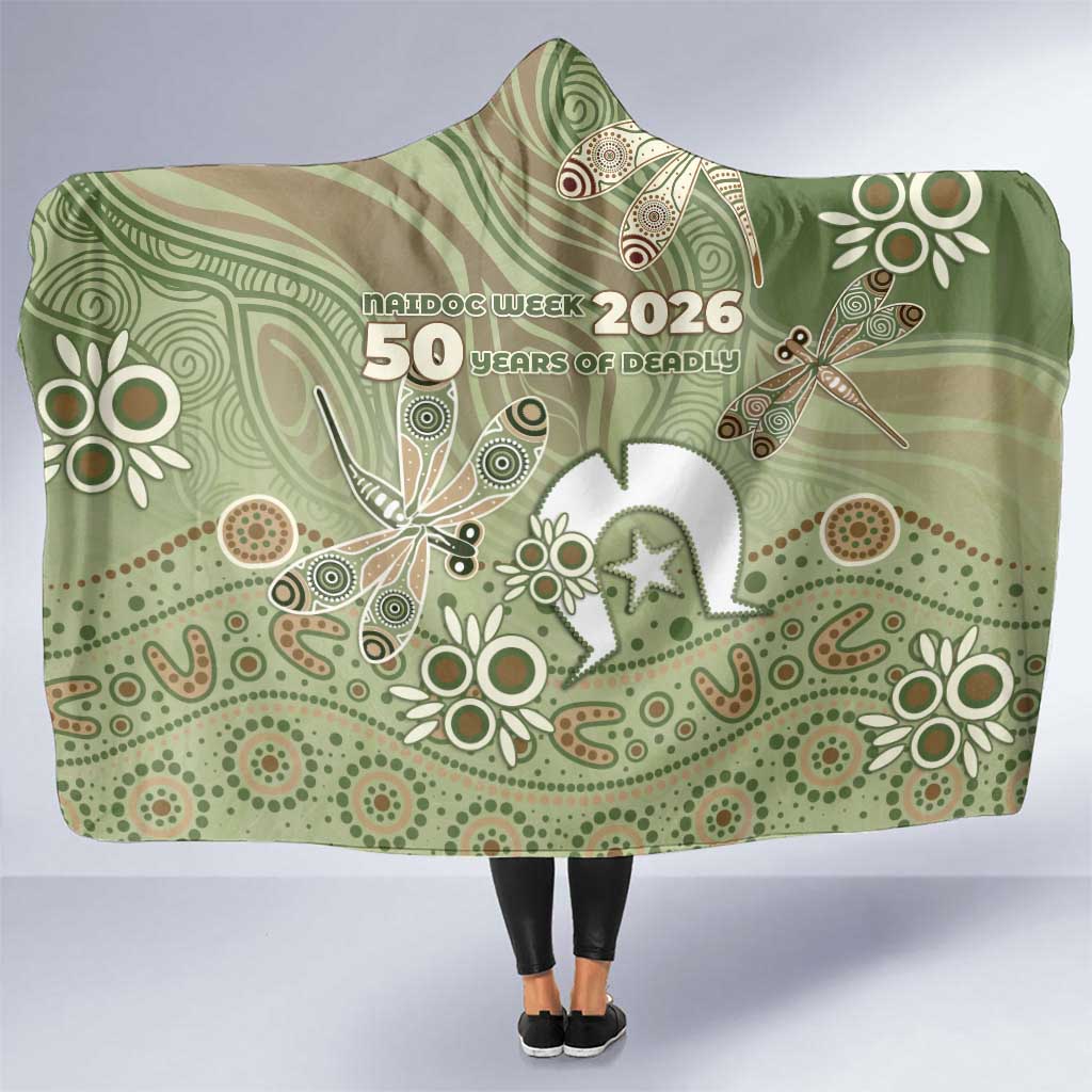 NAIDOC Week 2026 Hooded Blanket Dragonfly Australian Aboriginal Art