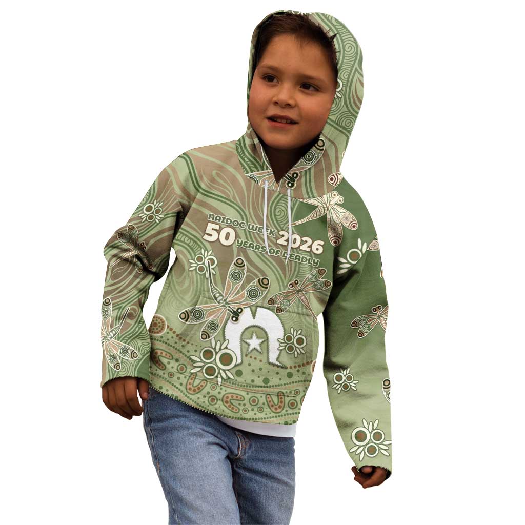 Personalised NAIDOC Week 2026 Kid Hoodie Dragonfly Australian Aboriginal Art