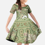 Personalised NAIDOC Week 2026 Kid Short Sleeve Dress Dragonfly Australian Aboriginal Art