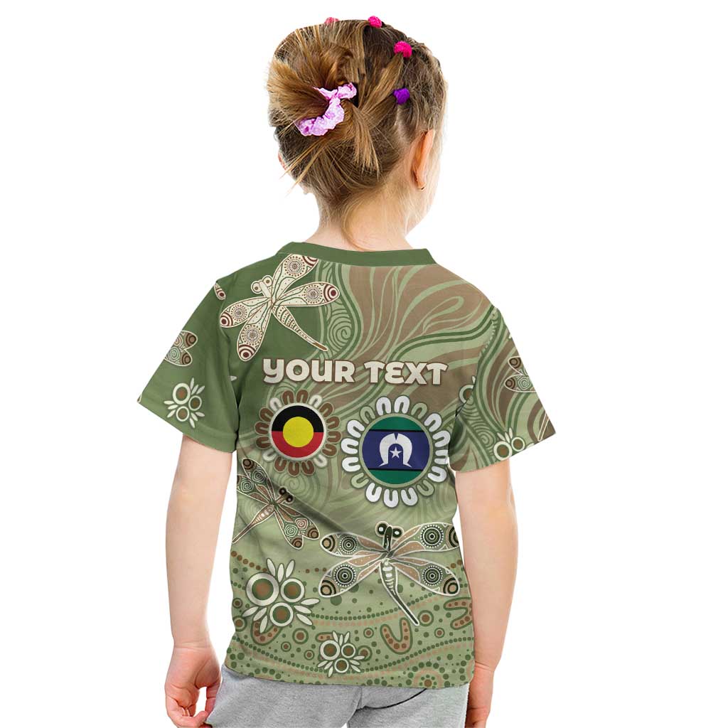 Personalised NAIDOC Week 2026 Kid T Shirt Dragonfly Australian Aboriginal Art