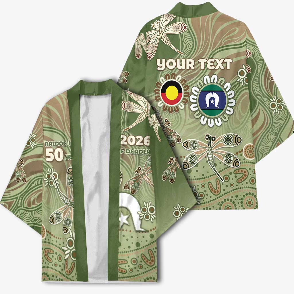 Personalised NAIDOC Week 2026 Kimono Dragonfly Australian Aboriginal Art