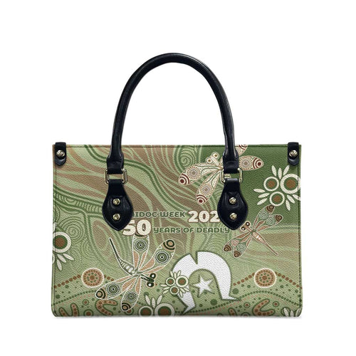NAIDOC Week 2026 Leather Bag Dragonfly Australian Aboriginal Art