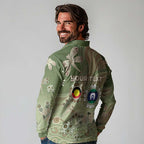 Personalised NAIDOC Week 2026 Long Sleeve Polo Shirt Dragonfly Australian Aboriginal Art