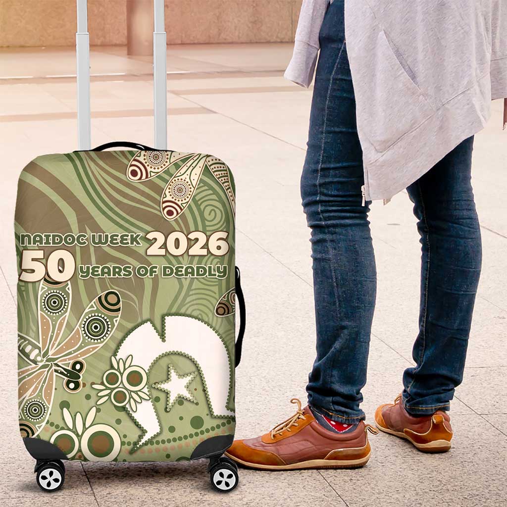 NAIDOC Week 2026 Luggage Cover Dragonfly Australian Aboriginal Art
