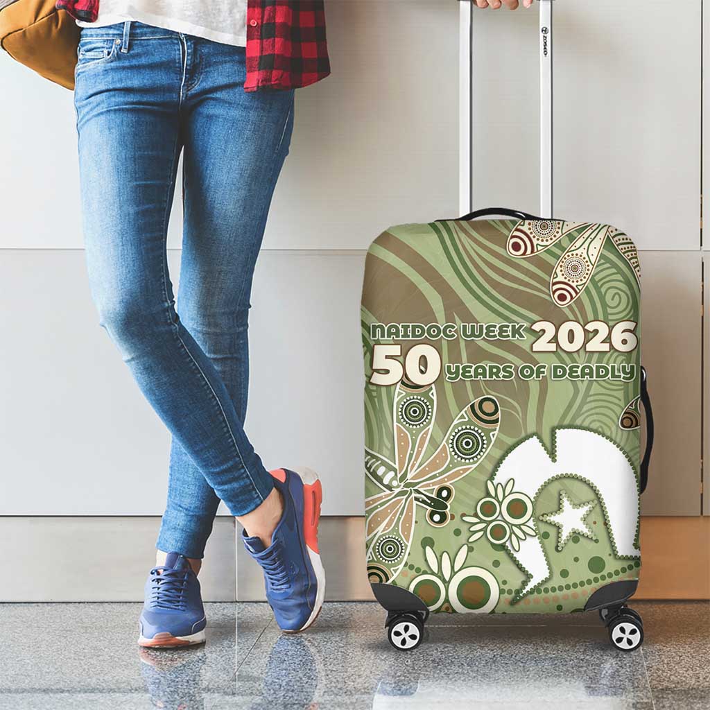 NAIDOC Week 2026 Luggage Cover Dragonfly Australian Aboriginal Art