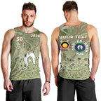 Personalised NAIDOC Week 2026 Men Tank Top Dragonfly Australian Aboriginal Art