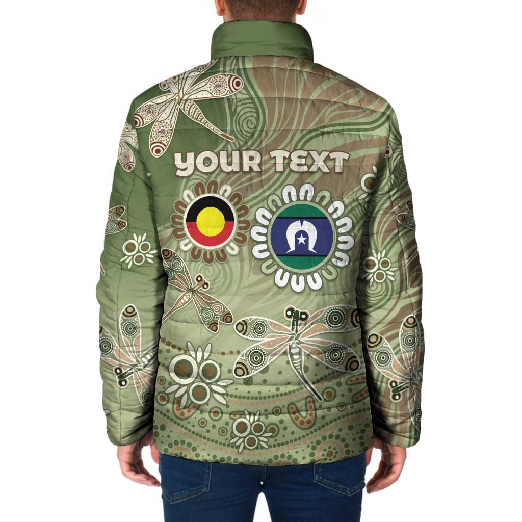 Personalised NAIDOC Week 2026 Padded Jacket Dragonfly Australian Aboriginal Art