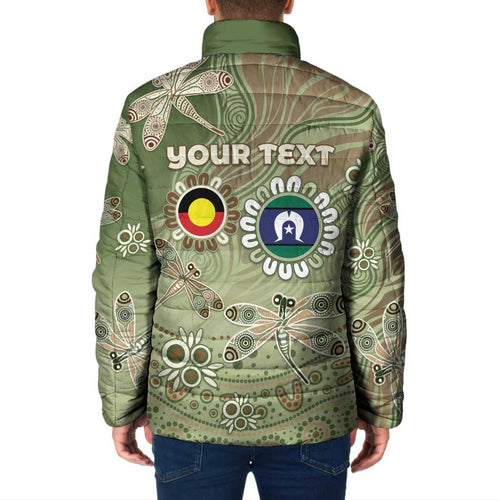 Personalised NAIDOC Week 2026 Padded Jacket Dragonfly Australian Aboriginal Art