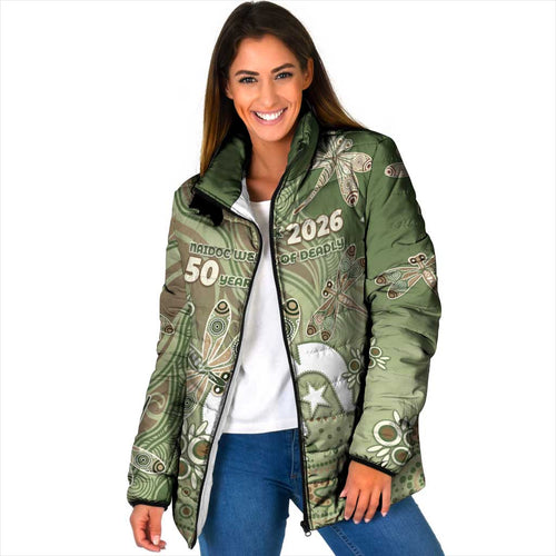 Personalised NAIDOC Week 2026 Padded Jacket Dragonfly Australian Aboriginal Art