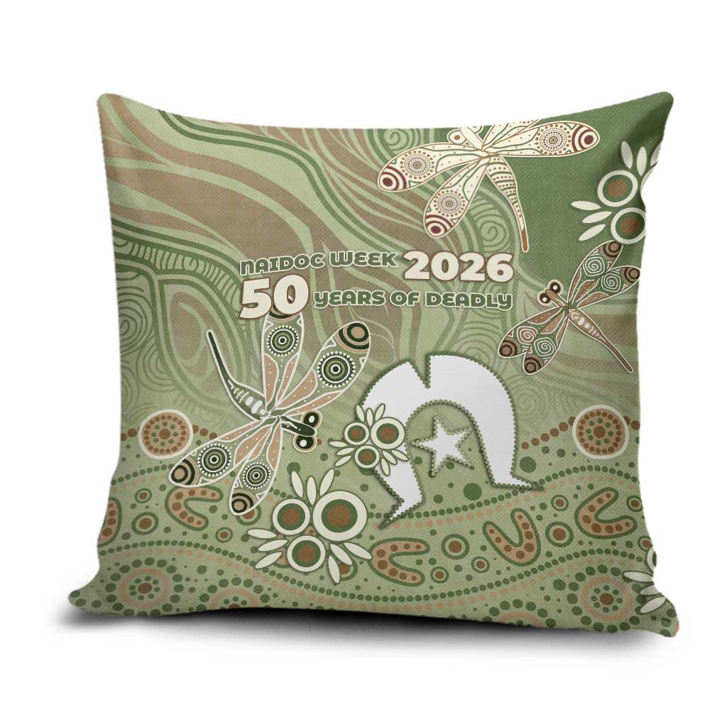 NAIDOC Week 2026 Pillow Cover Dragonfly Australian Aboriginal Art