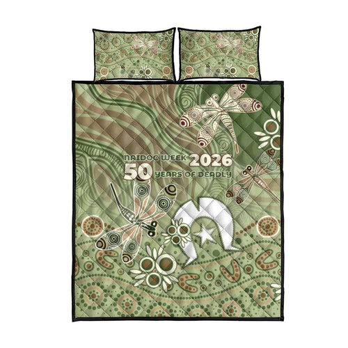 NAIDOC Week 2026 Quilt Bed Set Dragonfly Australian Aboriginal Art