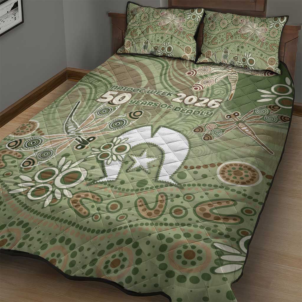 NAIDOC Week 2026 Quilt Bed Set Dragonfly Australian Aboriginal Art