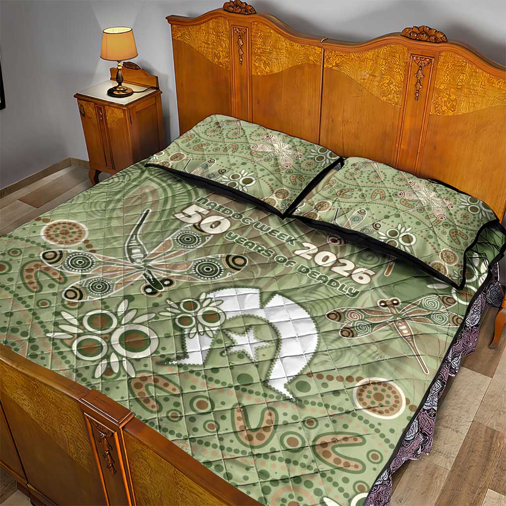 NAIDOC Week 2026 Quilt Bed Set Dragonfly Australian Aboriginal Art