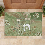 NAIDOC Week 2026 Rubber Doormat Dragonfly Australian Aboriginal Art