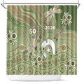 NAIDOC Week 2026 Shower Curtain Dragonfly Australian Aboriginal Art