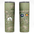 Personalised NAIDOC Week 2026 Skinny Tumbler Dragonfly Australian Aboriginal Art