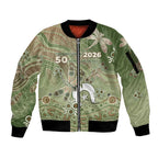 Personalised NAIDOC Week 2026 Sleeve Zip Bomber Jacket Dragonfly Australian Aboriginal Art