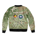 Personalised NAIDOC Week 2026 Sleeve Zip Bomber Jacket Dragonfly Australian Aboriginal Art