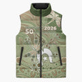 Personalised NAIDOC Week 2026 Sleeveless Puffer Jacket Dragonfly Australian Aboriginal Art