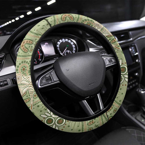NAIDOC Week 2026 Steering Wheel Cover Dragonfly Australian Aboriginal Art