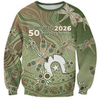 Personalised NAIDOC Week 2026 Sweatshirt Dragonfly Australian Aboriginal Art