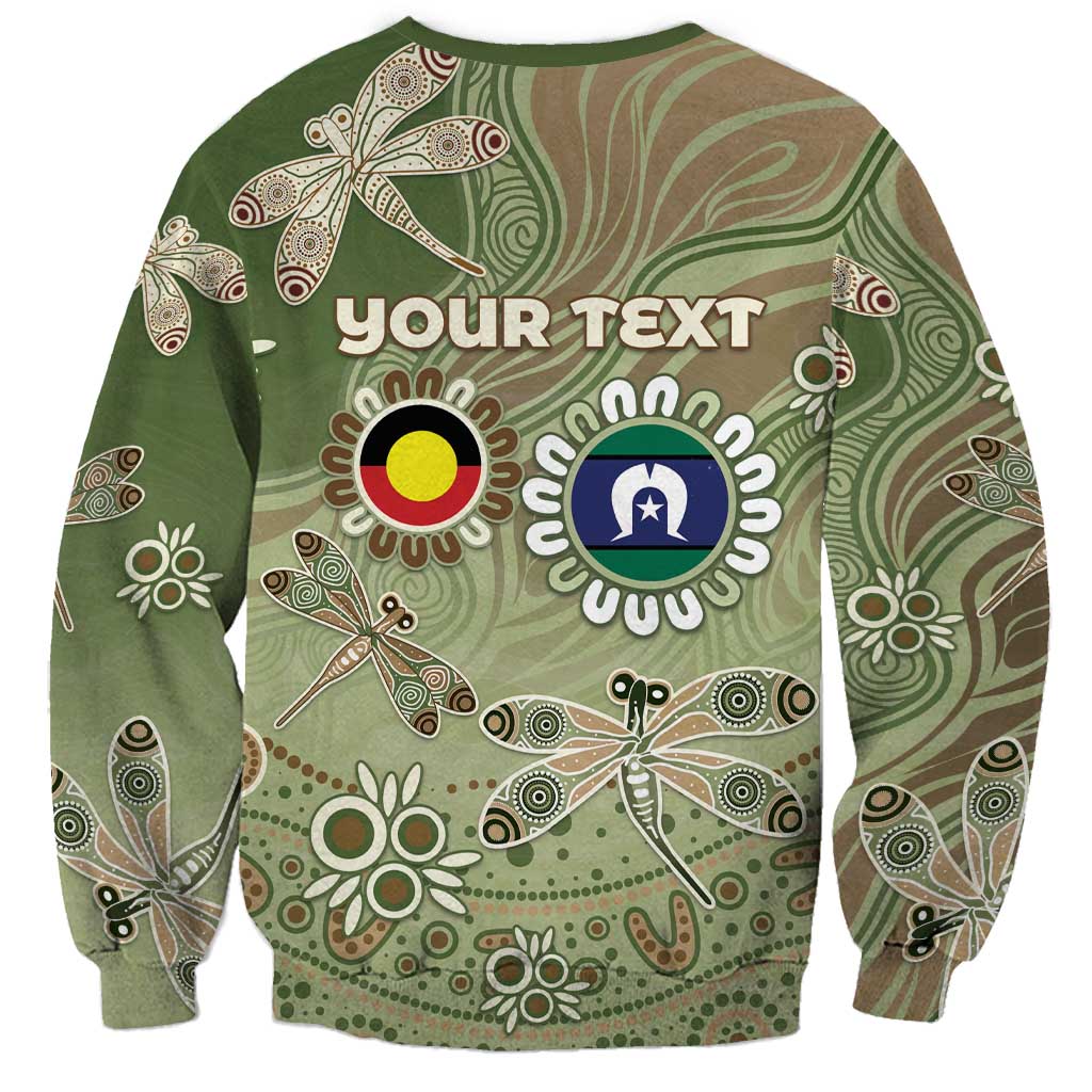 Personalised NAIDOC Week 2026 Sweatshirt Dragonfly Australian Aboriginal Art