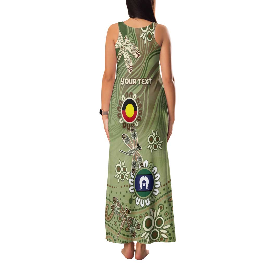 Personalised NAIDOC Week 2026 Tank Maxi Dress Dragonfly Australian Aboriginal Art