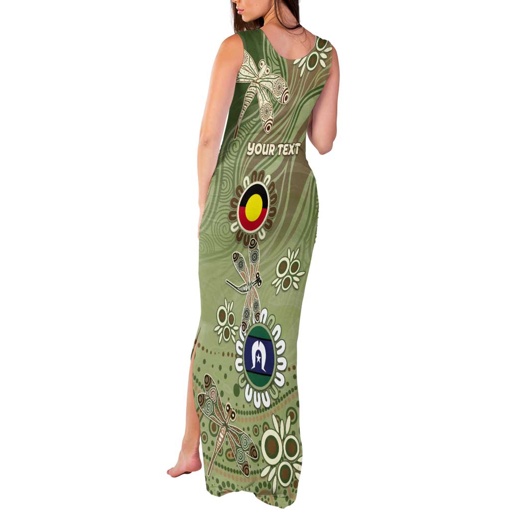 Personalised NAIDOC Week 2026 Tank Maxi Dress Dragonfly Australian Aboriginal Art