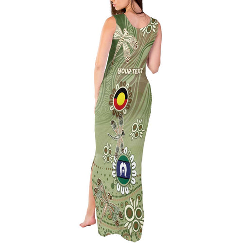 Personalised NAIDOC Week 2026 Tank Maxi Dress Dragonfly Australian Aboriginal Art