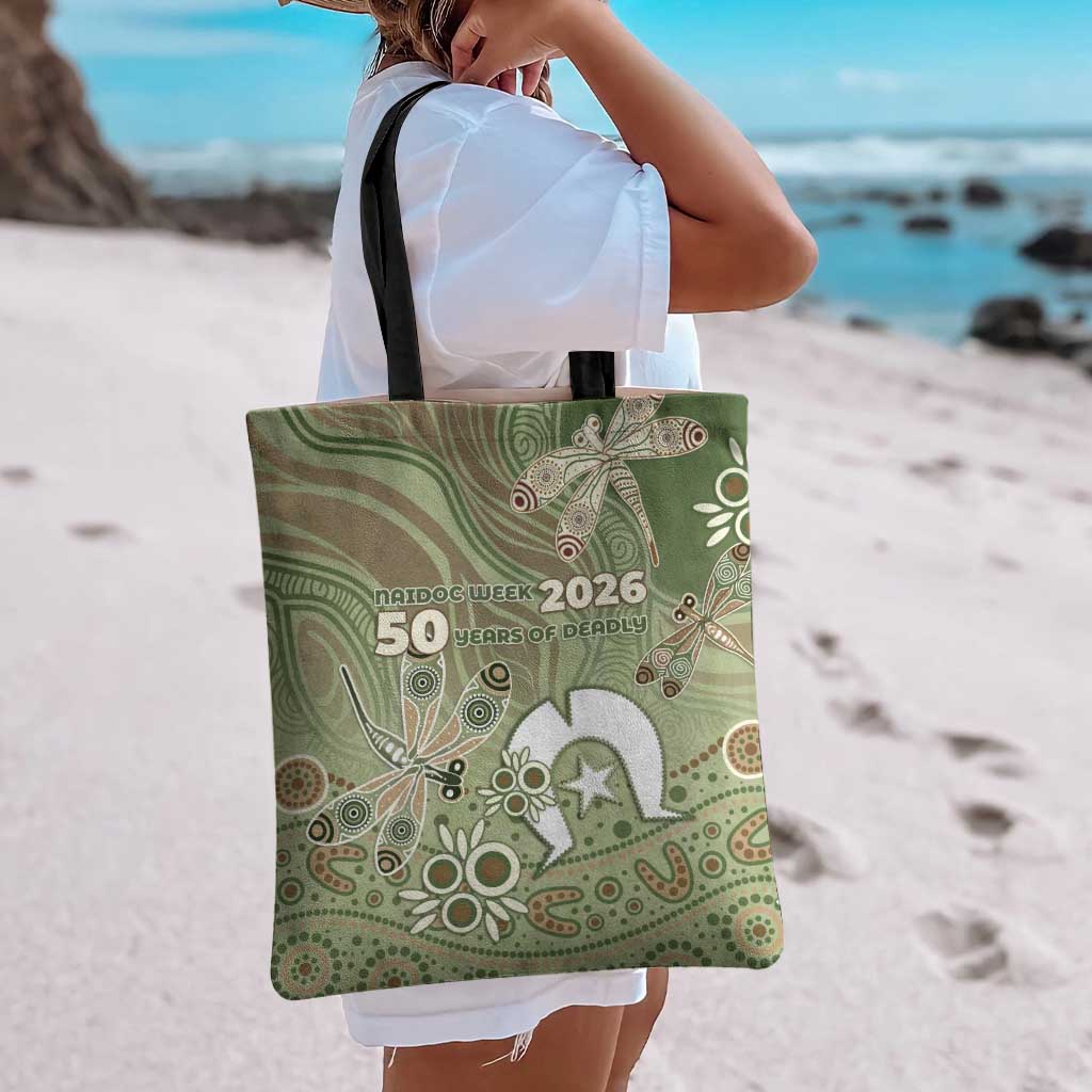 NAIDOC Week 2026 Tote Bag Dragonfly Australian Aboriginal Art