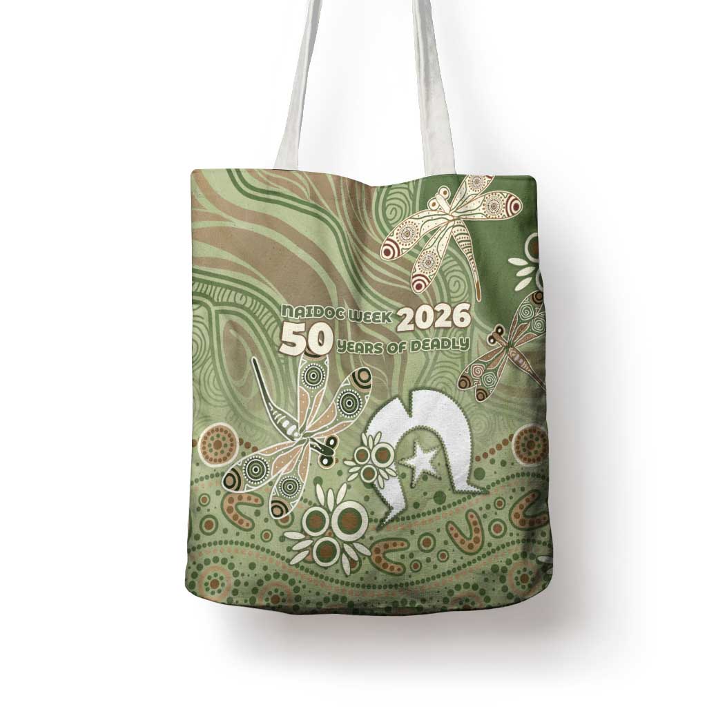 NAIDOC Week 2026 Tote Bag Dragonfly Australian Aboriginal Art