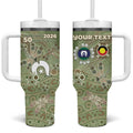 Personalised NAIDOC Week 2026 Tumbler With Handle Dragonfly Australian Aboriginal Art