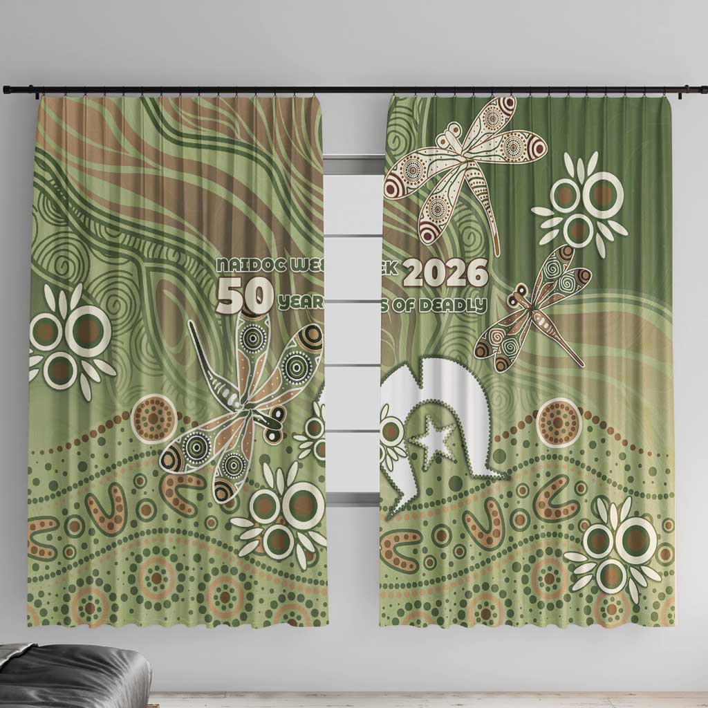 NAIDOC Week 2026 Window Curtain Dragonfly Australian Aboriginal Art
