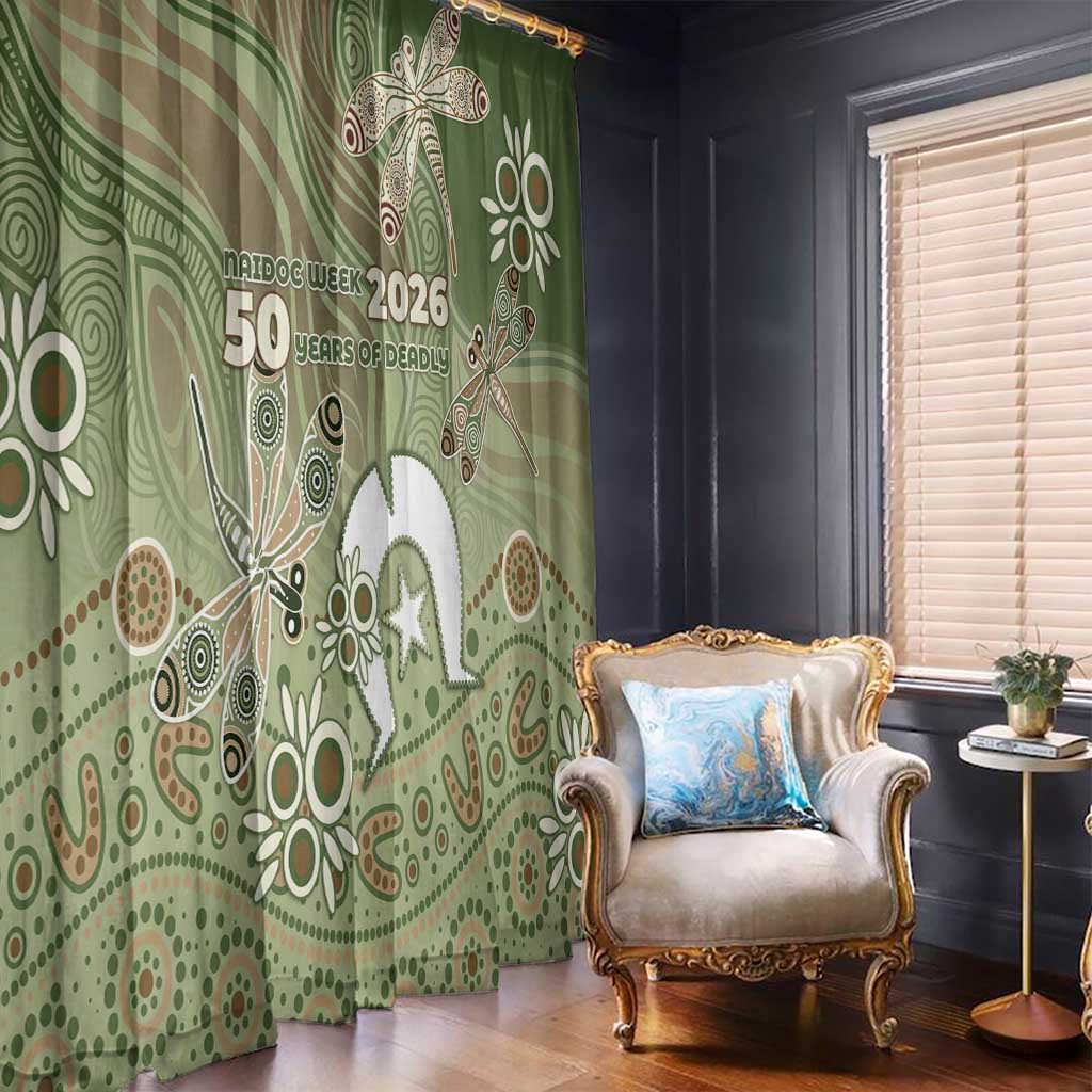 NAIDOC Week 2026 Window Curtain Dragonfly Australian Aboriginal Art