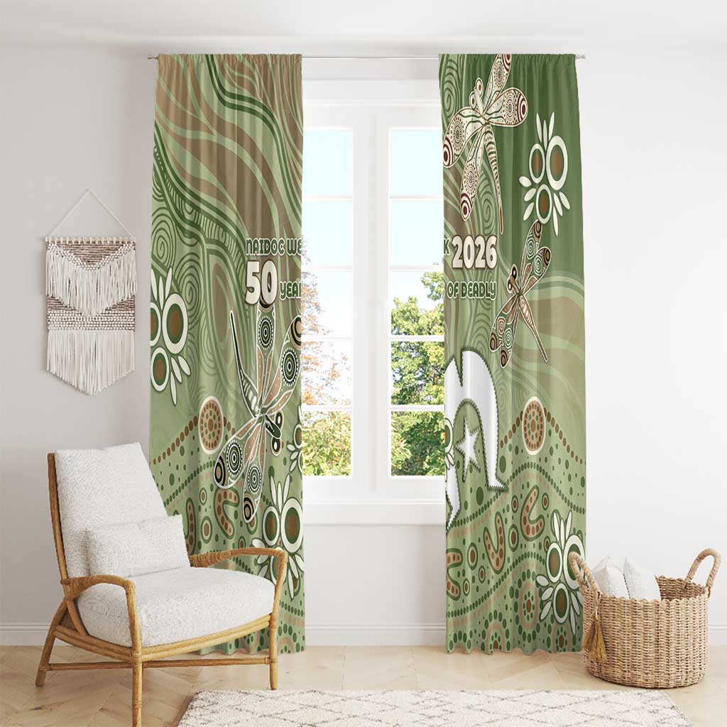 NAIDOC Week 2026 Window Curtain Dragonfly Australian Aboriginal Art