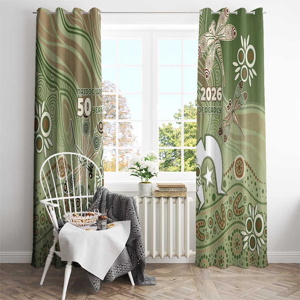 NAIDOC Week 2026 Window Curtain Dragonfly Australian Aboriginal Art