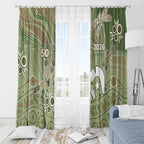 NAIDOC Week 2026 Window Curtain Dragonfly Australian Aboriginal Art