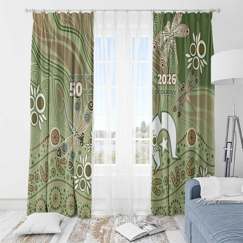 NAIDOC Week 2026 Window Curtain Dragonfly Australian Aboriginal Art