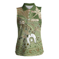 Personalised NAIDOC Week 2026 Women Sleeveless Polo Shirt Dragonfly Australian Aboriginal Art