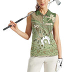 Personalised NAIDOC Week 2026 Women Sleeveless Polo Shirt Dragonfly Australian Aboriginal Art
