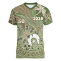 Personalised NAIDOC Week 2026 Women V-Neck T-Shirt Dragonfly Australian Aboriginal Art