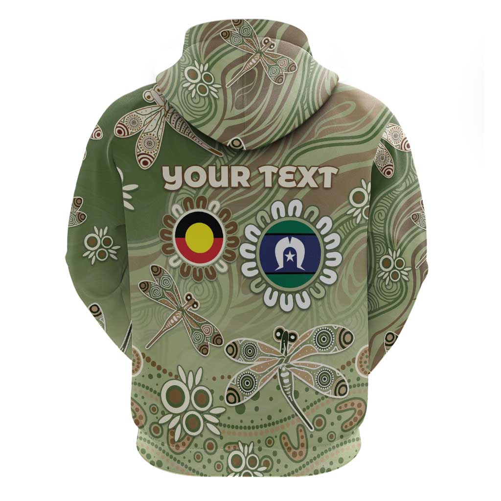 Personalised NAIDOC Week 2026 Zip Hoodie Dragonfly Australian Aboriginal Art