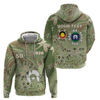 Personalised NAIDOC Week 2026 Zip Hoodie Dragonfly Australian Aboriginal Art
