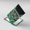 Aotearoa Ngati Maniapoto Canvas Wall Art Maori Tribal Green Paua Shell Pattern