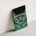 Aotearoa Ngati Maniapoto Canvas Wall Art Maori Tribal Green Paua Shell Pattern