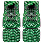 Aotearoa Ngati Maniapoto Car Mats Maori Tribal Green Paua Shell Pattern