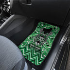 Aotearoa Ngati Maniapoto Car Mats Maori Tribal Green Paua Shell Pattern